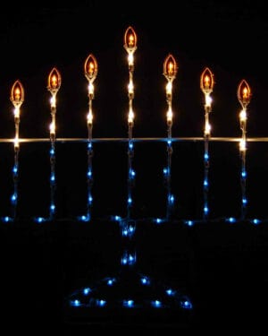 4' Menorah Holiday Light Display