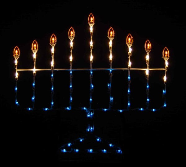 4' Menorah Holiday Light Display