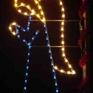 6' Praying Angel Pole Mount Holiday Light Display