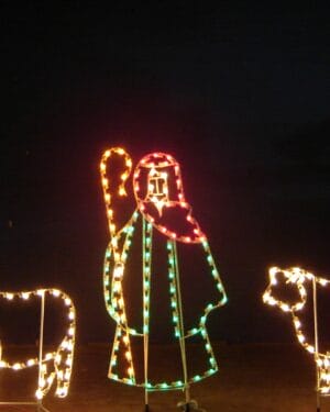 6 FOOT SILHOUETTE SHEPHERD SCENE