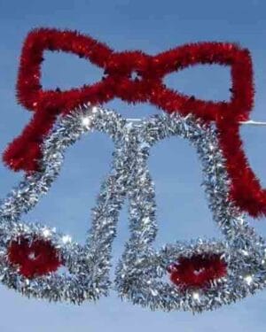 6' Garland Double Bell Pole Mount Holiday Light Display