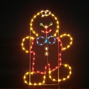 6' Gingerbread Boy Holiday Light Display