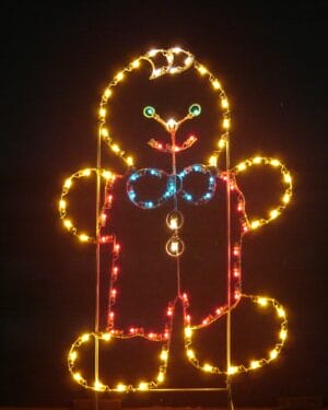 6' Gingerbread Boy Holiday Light Display