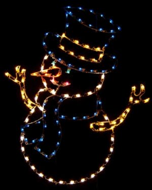 SNOWMAN WITH TOP HAT