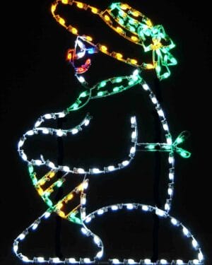 6' Snow Woman Holiday Light Display