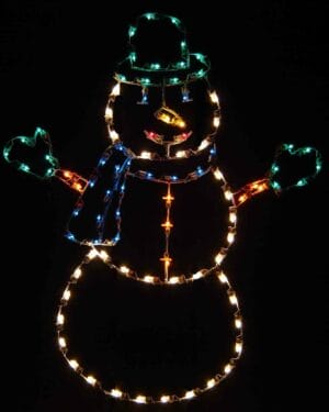 6' Jolly Snowman Holiday Light Display