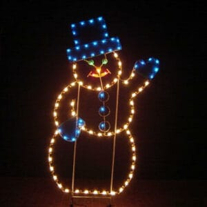 7' Mr Snowman Holiday Light Display