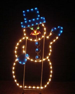 7' Mr Snowman Holiday Light Display