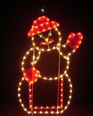 7' Mrs Snowman Holiday Light Display