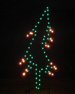 7' Whispering Pine Tree Holiday Light Display