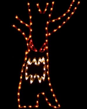 7' Haunted Tree Holiday Light Display