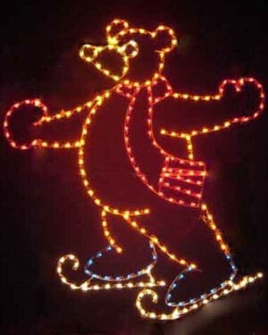 8' Bear Standing Holiday Light Display