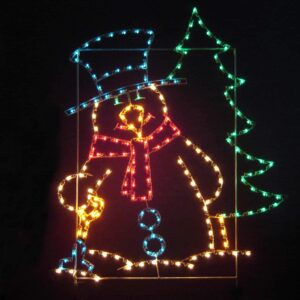 SNOWMAN WITH TREE