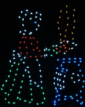8' Mrs. Clause Baking Holiday Light Display