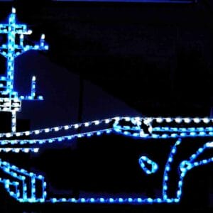 14' Aircraft Carrier Holiday Light Display