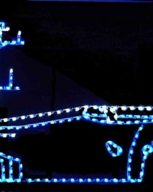 14' Aircraft Carrier Holiday Light Display