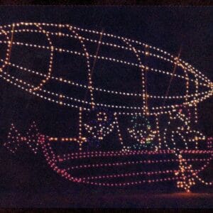 Animated Airship Holiday Light Display