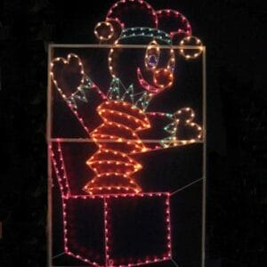 12' Animated Jack In The Box Holiday Light Display