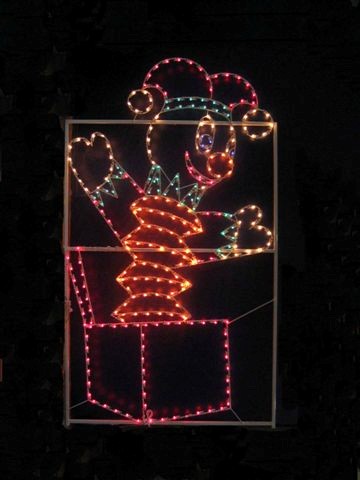 12 FOOT ANIMATED JACK IN THE BOX LIGHT DISPLAY