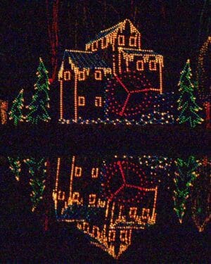 20' Animated Old Mill Scene Holiday Light Display