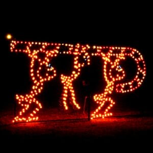 7' Ants With Candy Cane Holiday Light Display