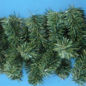 14" WIDE DOUBLE BRANCH GARLAND WITH LED LIGHTS (SOLD BY THE FOOT)