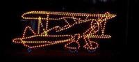 9' Biplane Holiday Light Display