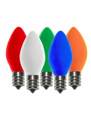 C7 Incandescent Ceramic Multi-Colored Bulbs