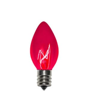 C7 Incandescent Transparent Purple Bulbs