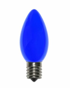 C9 Incandescent Ceramic Blue Bulbs