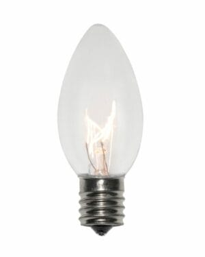 C9 Incandescent Transparent Clear Bulbs