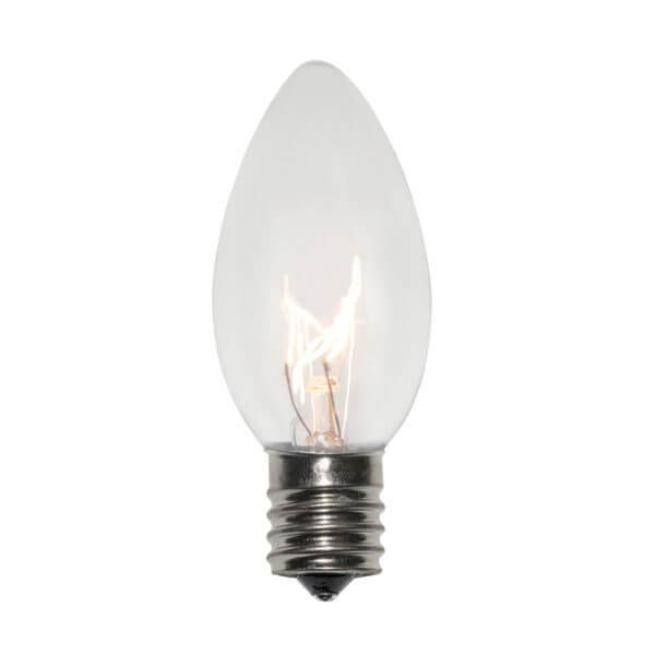C9 Incandescent Transparent Clear Bulbs