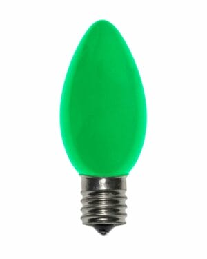 C9 Incandescent Ceramic Green Bulbs