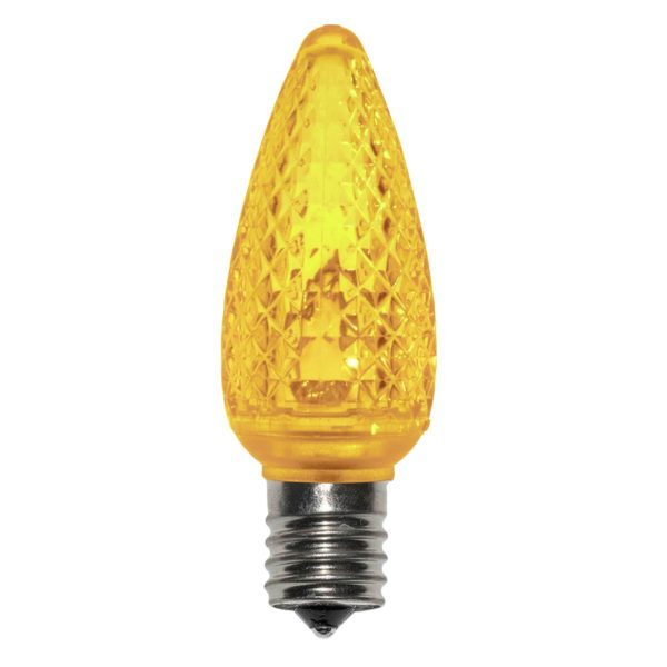 C9 SMD LED YELLOW RETROFIT BULB 25 PACK