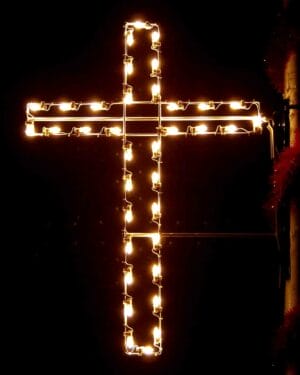 4' Cross Pole Mount Holiday Light Display