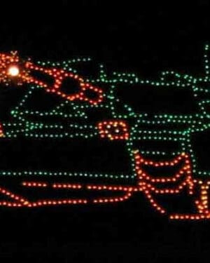 11' Custom Tank Holiday Light Display