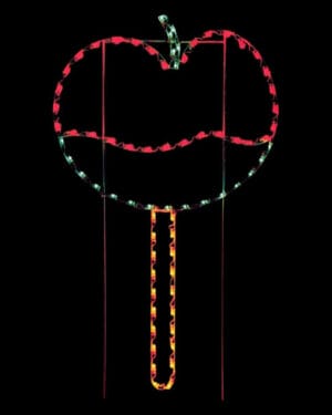 6' Candy Apple Holiday Light Display