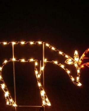 3' Grazing Deer Holiday Light Display