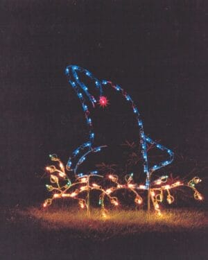 3' Dolphin Holiday Light Display