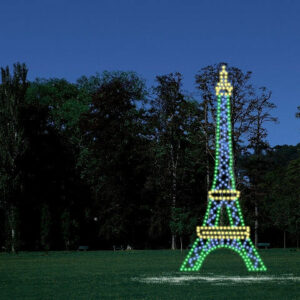 18' Eiffel Tower Holiday Light Display