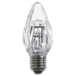 F50 LED Cool White Retro Fit Flame Bulbs
