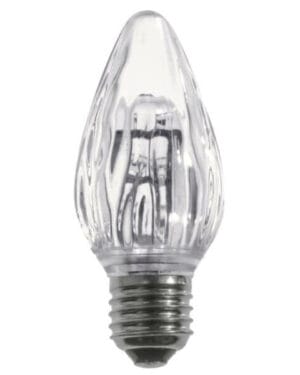 F50 LED Cool White Retro Fit Flame Bulbs