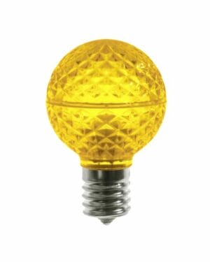 Minleon® G40 C9 LED Yellow Globe Bulbs