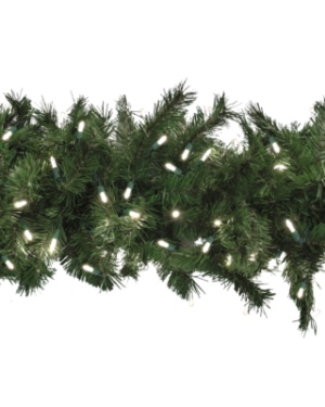 9' Taiga Evergreen® Garland With 150 LED Lights