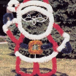 6' Garland Santa Holiday Light Display