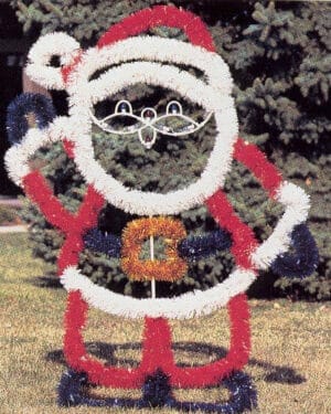 6' Garland Santa Holiday Light Display