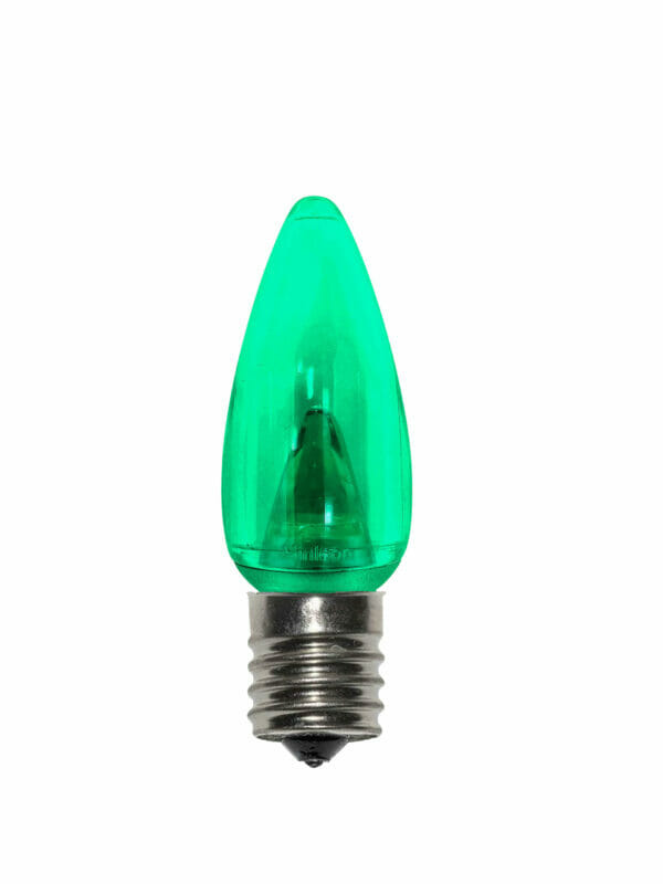 C9 SMD LED Green Retrofit Smooth Bulbs