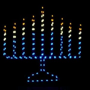 6' Menorah Holiday Light Display