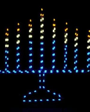 6' Menorah Holiday Light Display