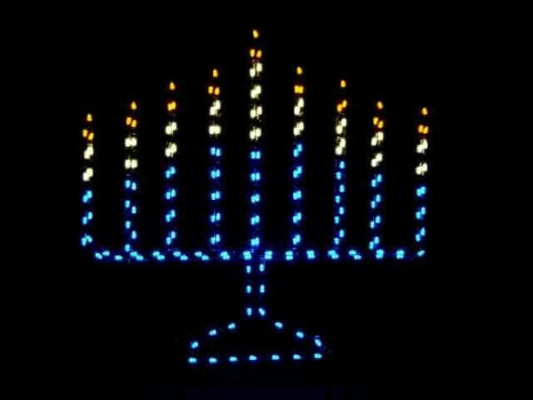 6' Menorah Holiday Light Display